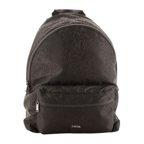 dior black nylon rucksack|DIOR x Shawn Stussy Nylon Backpack .